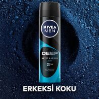 Nivea Deodorant Sprey Erkek Deep Beat 150 ml