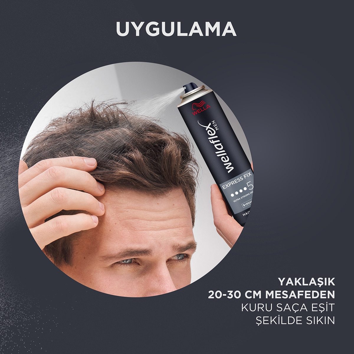  WELLA WELLA Wellaflex Men Express Fix Spray Ultra Güçlü 250 ml  1 of 7 