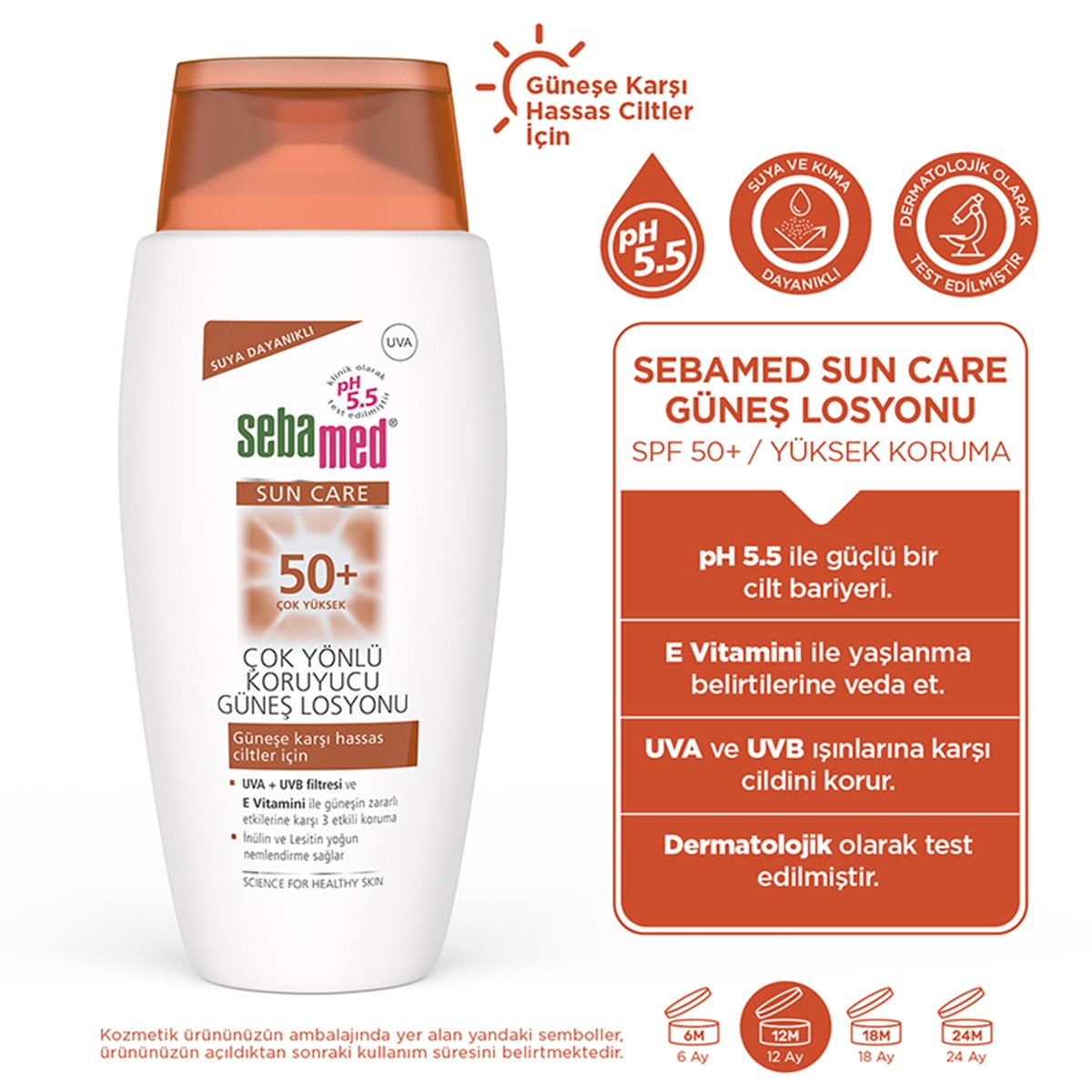  SEBAMED SEBAMED SUN Sebamed Güneş Losyonu Çok Yönlü Koruyucu Spf 50 150 ml  1 of 7 