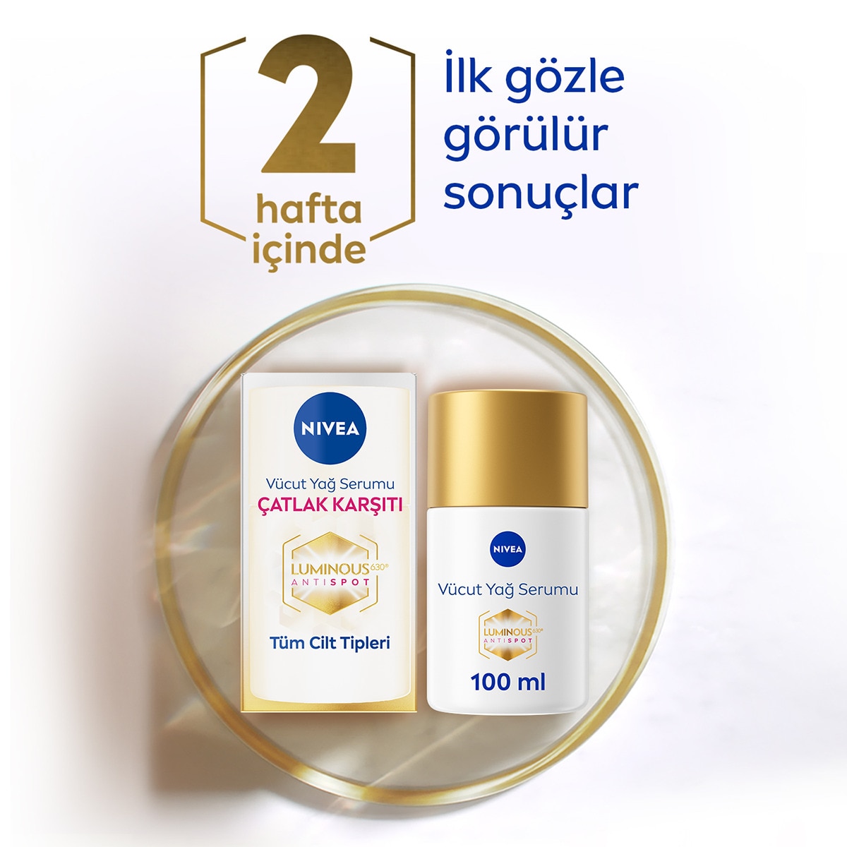  NIVEA BODY NIVEA BODY Nivea Luminous630 Çatlak Karşıtı Nemlendirici Vücut Yağ Serumu 100 ml  1 of 12 