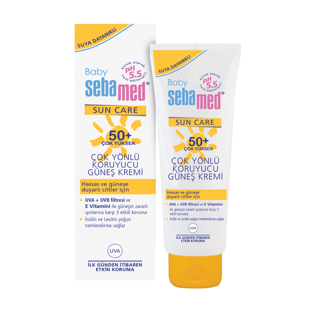 SEBAMED SEBAMED SUN Sebamed Baby SPF 50+ UVA Korumalı UVB Filtreli E Vitamini Etkili Çocuk Vücut Güneş Kremi 75 ml  1 of 4 