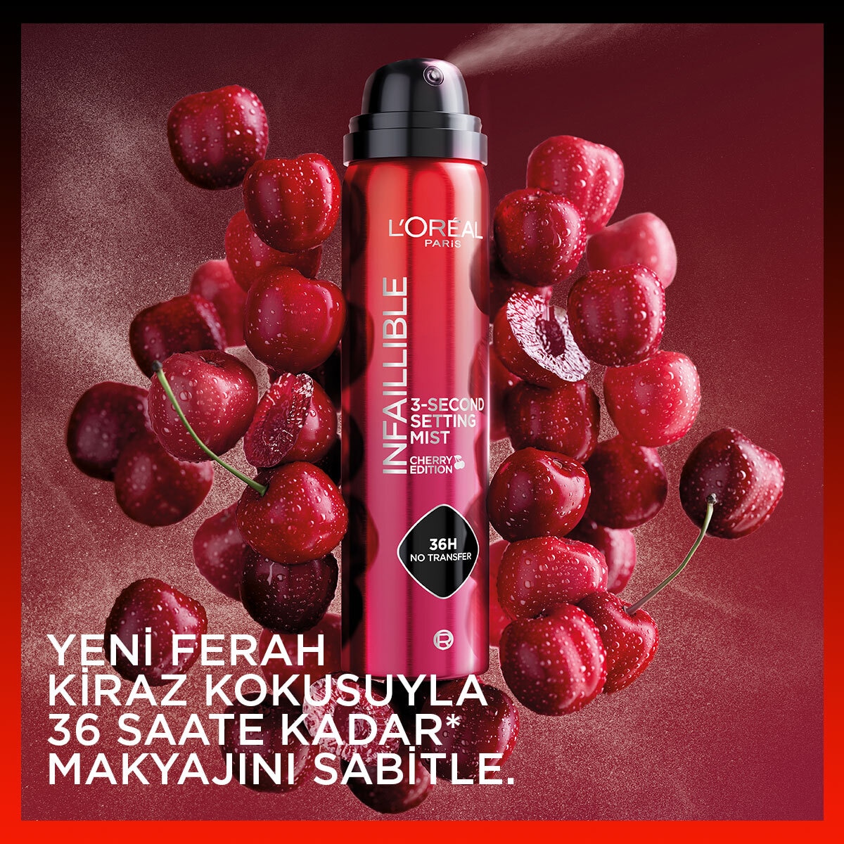 LOREAL PARIS LOREAL PARIS EXC. L'Oreal Paris Infaillable Sabitleme Spreyi Pink Cherry 1 of 4