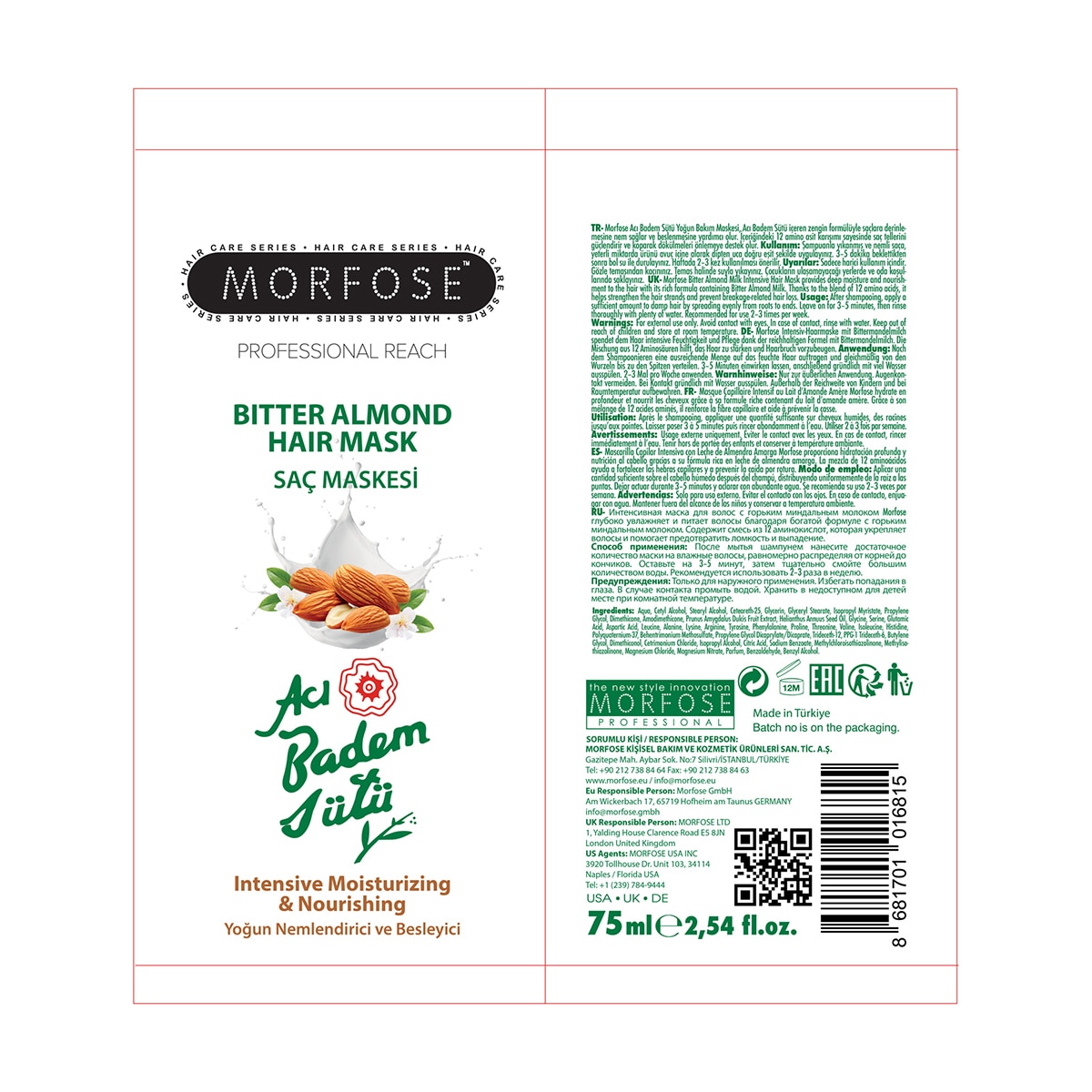 MORFOSE MORFOSE EXC. Morfose Saç Maskesi Acıbadem 75 ml 1 of 5