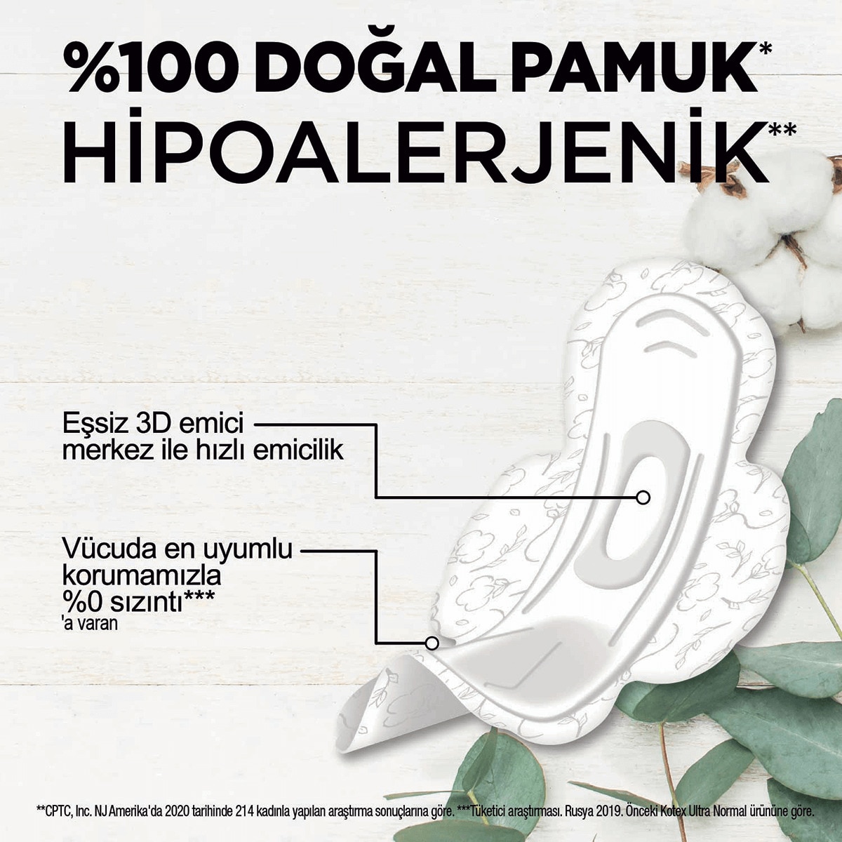 KOTEX KOTEX Kotex Natural Ultra Sıngle Normal 7 1 of 3