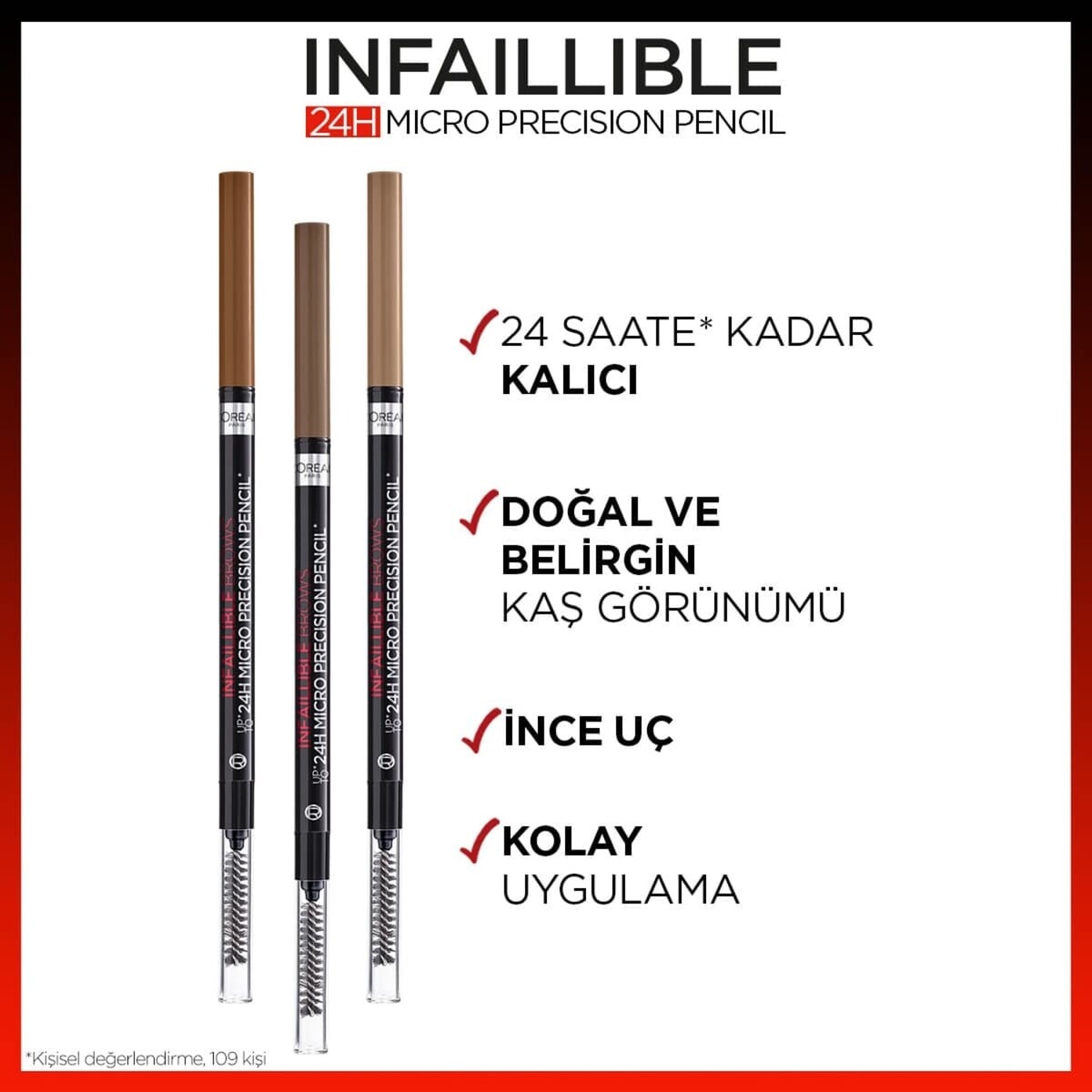 LOREAL PARIS LOREAL PARIS L'Oreal Paris Infaillible 24H Micro Precision Kaş Kalemi Light Brunette 1 of 4