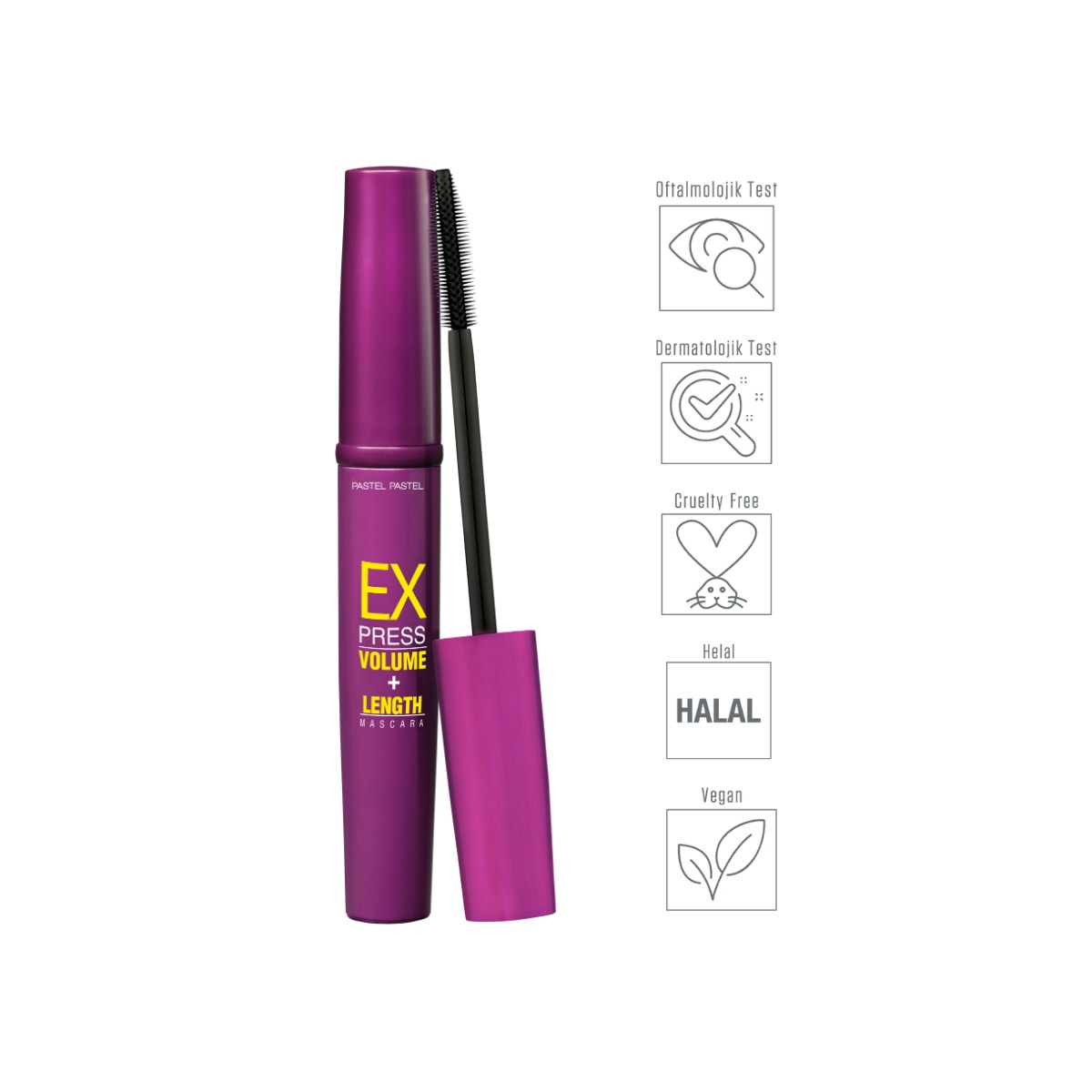 PASTEL PASTEL Pastel Express Volume + Length Maskara 1 of 4