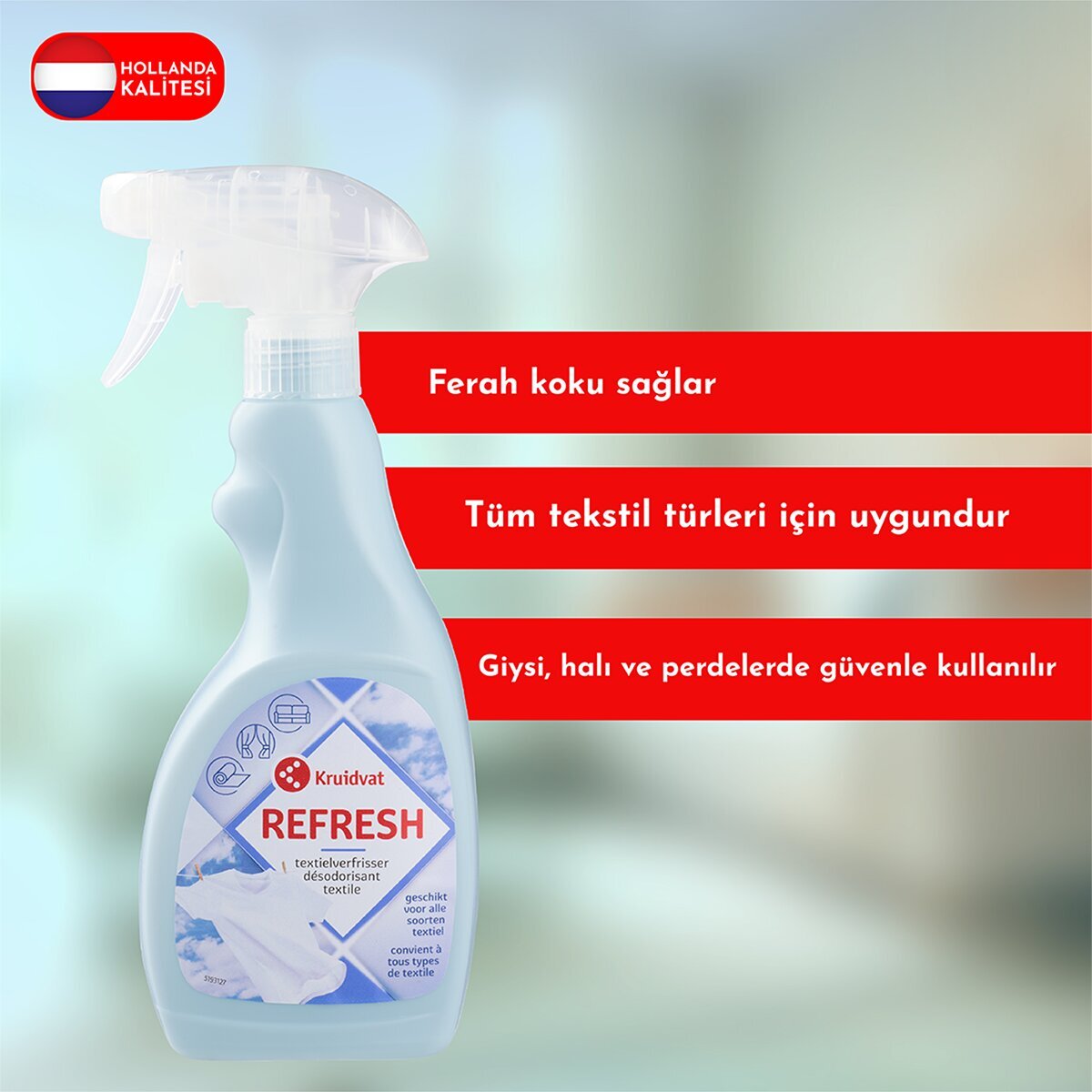  KRUIDVAT KRUIDVAT Kruidvat Tekstil Koku Giderici Sprey 500 ml  1 of 3 