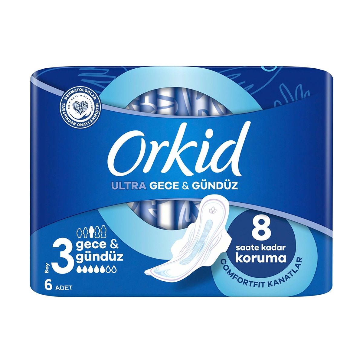  ORKID ORKID Orkid Ultra Hijyenik Ped Gece Extra Tekli 6 Adet  1 of 9 