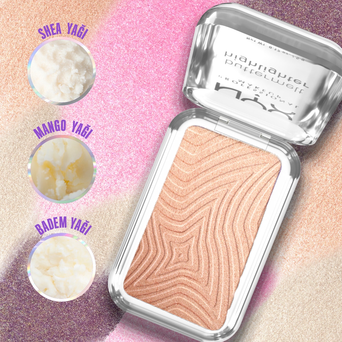  NYX NYX Nyx Professional Makeup Buttermelt Highlighter Kremsi Pudra Aydınlatıcı 05 Bright And Butta  1 of 8 