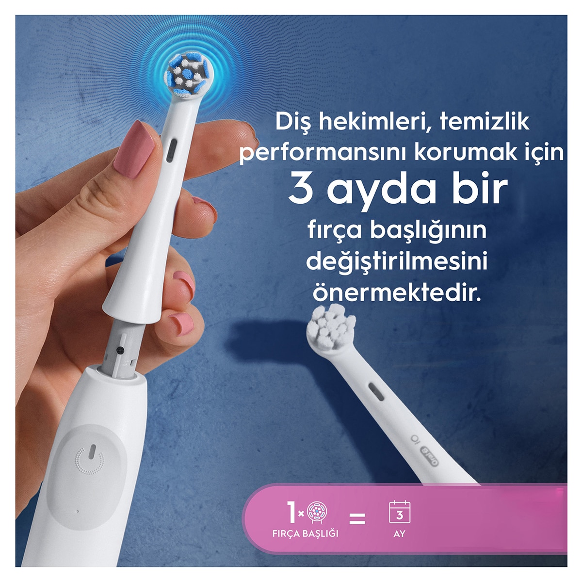  ORAL-B ORAL-B Oral-B iO Serisi Gentle Care Orijinal Yedek Başlıkları Hassas Diş Etlerine Uygun 2'li  1 of 6 