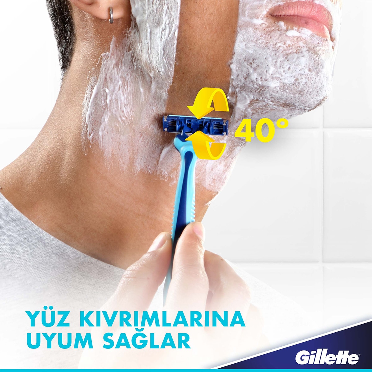  GILLETTE GILLETTE Gillette Blue3 Cool Kullan At Tıraş Bıçakları x 3  1 of 8 