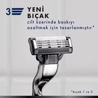 Gillette Mach3 Charcoal Yedek Bıçak 4Lü