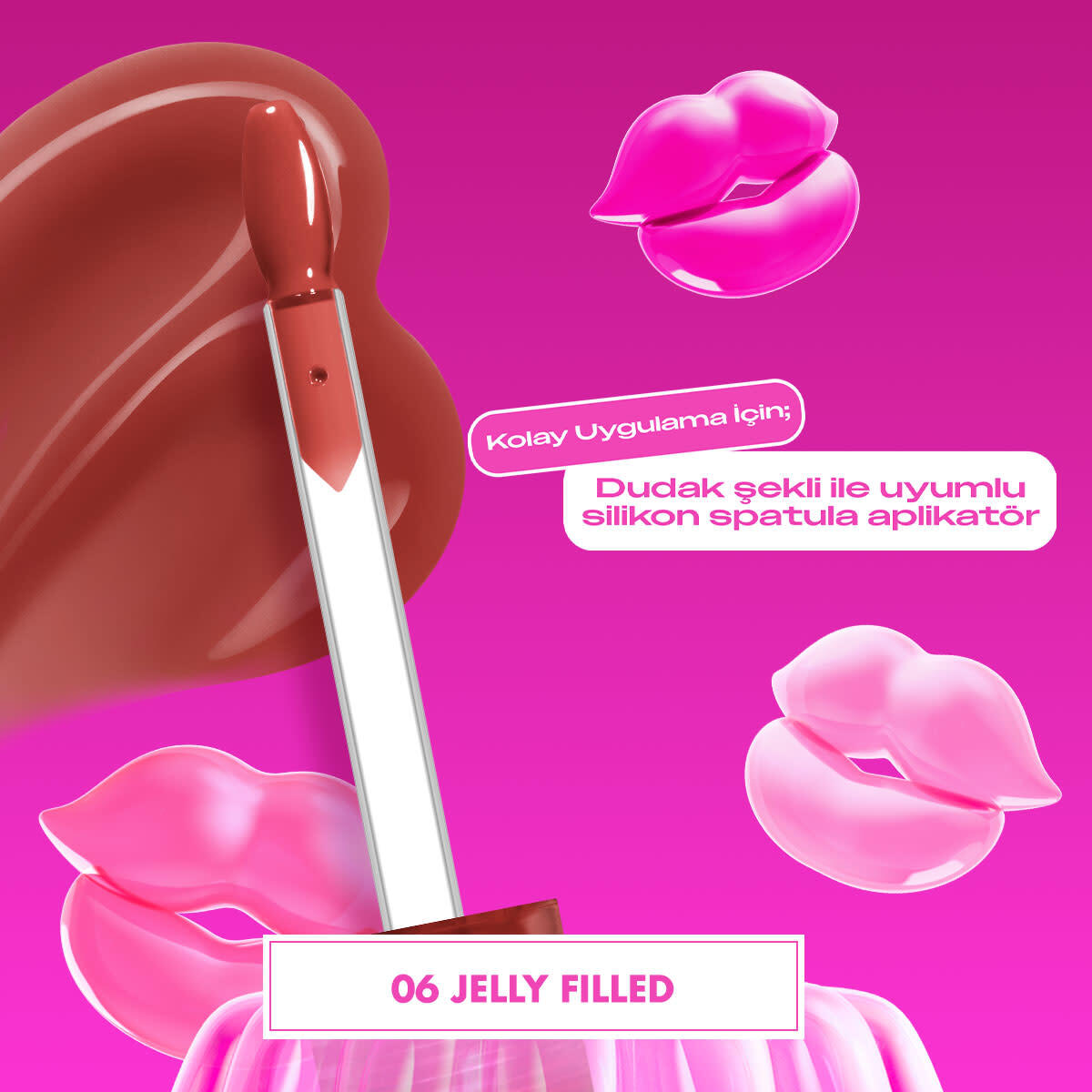  NYX NYX Nyx Professional Makeup Jelly Job Dudak Parlatıcısı Jelly Filled  1 of 8 