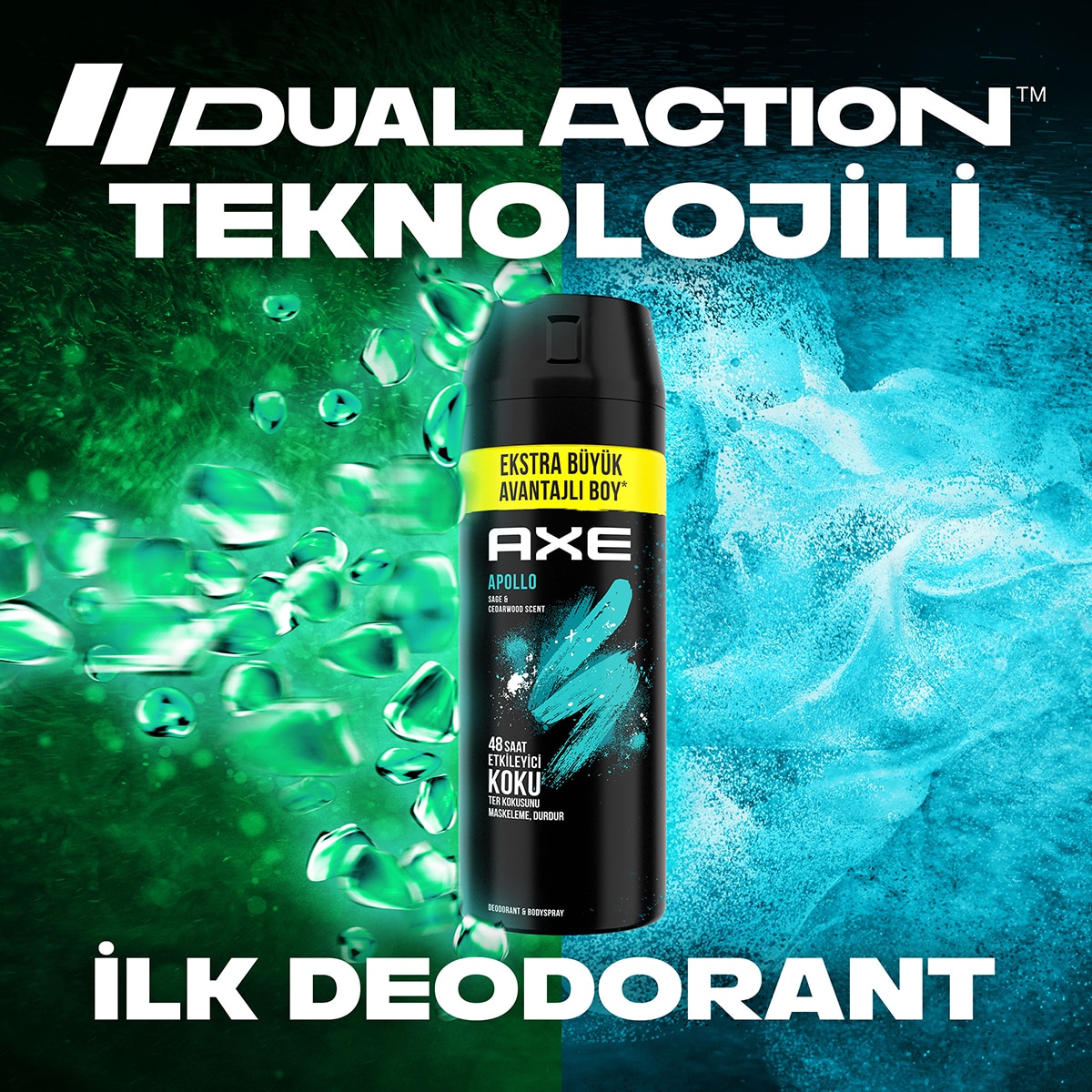  AXE AXE Axe Erkek Sprey Deodorant Apollo 48 Saat Etkileyici Koku 200 ml  1 of 8 