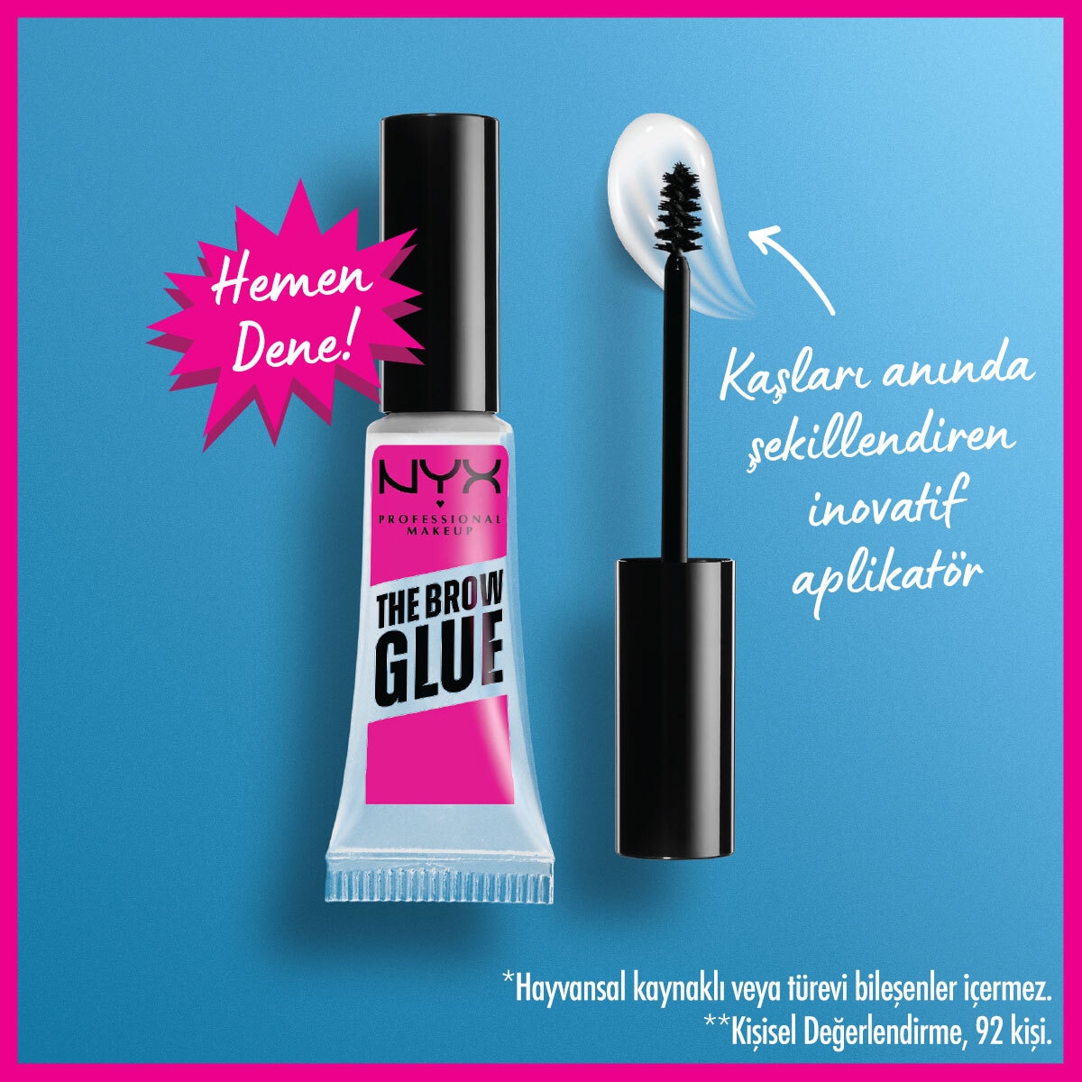 NYX NYX Nyx Professional Makeup Brow Glue Kaş Sabitleyici Maskara Şeffaf 1 of 5