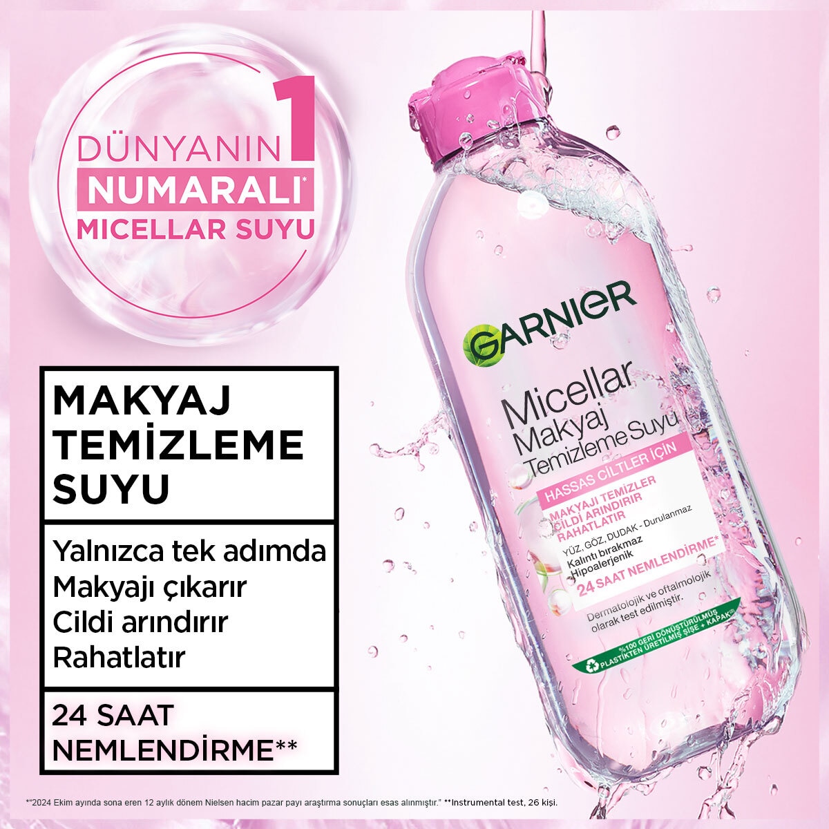  GARNIER GARNIER Garnier Micellar Kusursuz Makyaj Temizleme Suyu 400 ml  1 of 9 