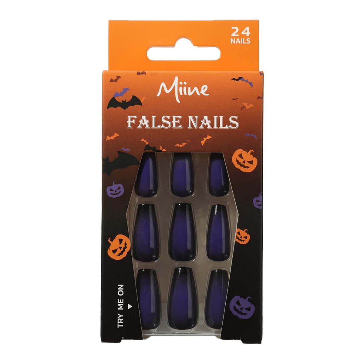 MIINE MIINE Miine Halloween Mor Takma Tırnak 24'lü 1 of 3