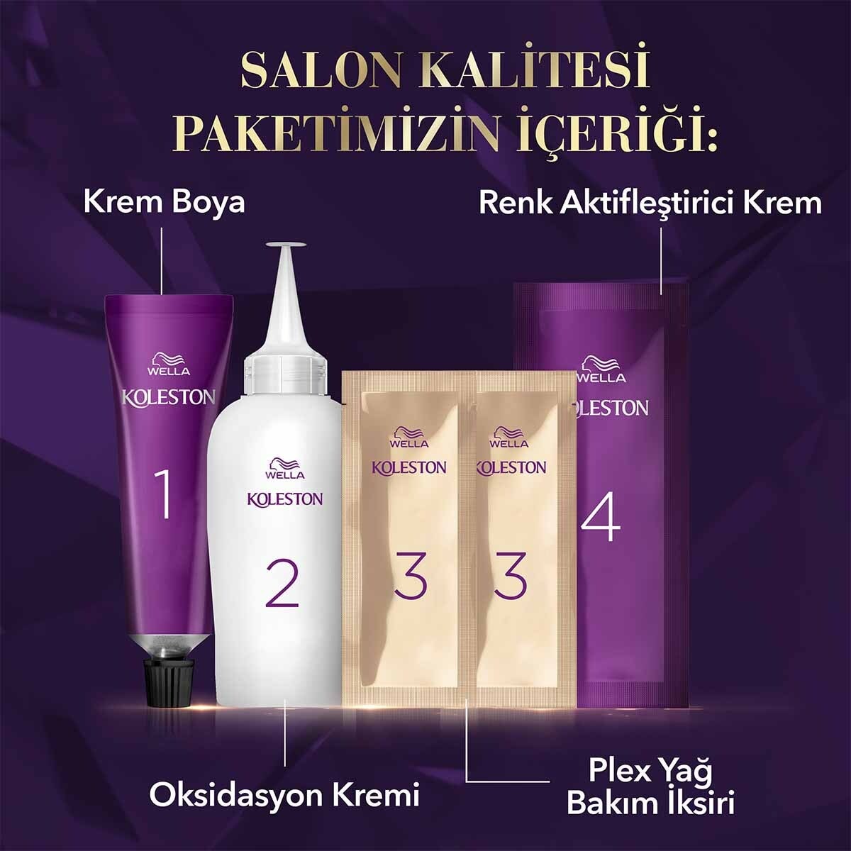 KOLESTON KOLESTON Wella Koleston Kit Saç Boyası Açık Kahve 5/0  1 of 13 