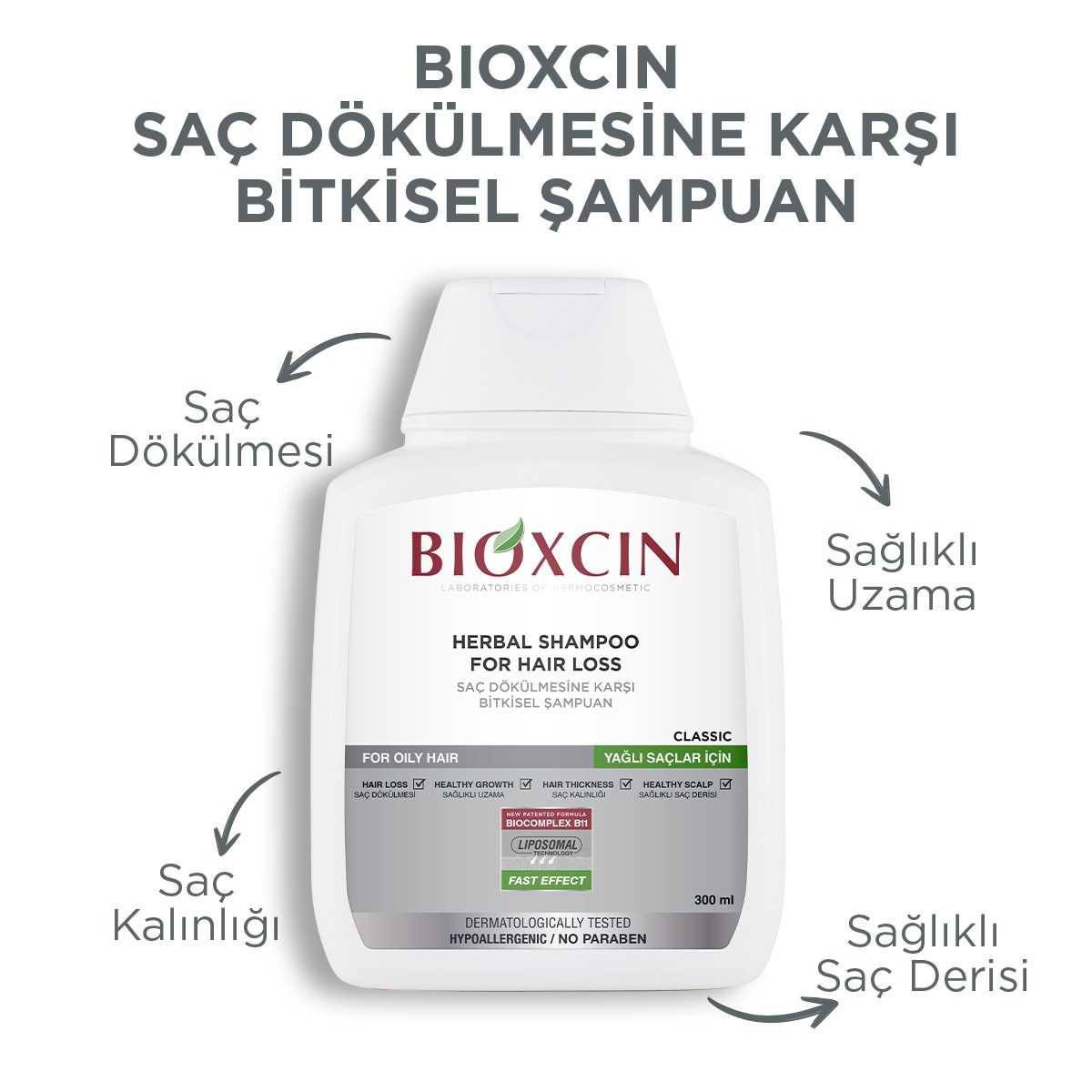 BIOXCIN BIOXCIN Bioxcin Kuru ve Normal Saçlar İçin Şampuan 300 ml 1 of 8