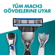Gillette Mach3 Bıçak + 2 Yedek Başlık