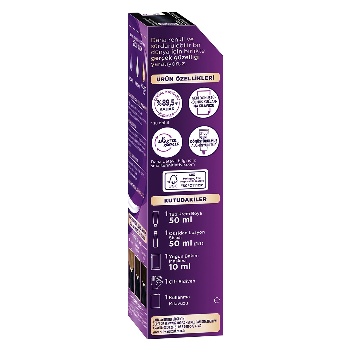 PALETTE NATURAL COLORS PALETTE NATURAL COLORS Palette Göz Alıcı Renkler 1-1 Gece Mavisi Saç Boyası 1 of 10