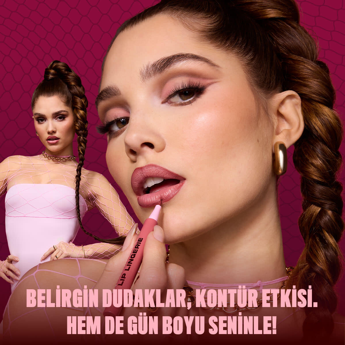  NYX NYX Nyx Professional Makeup Lip Lingerie Stain Dudak Kalemi 010 Up All Night  1 of 11 