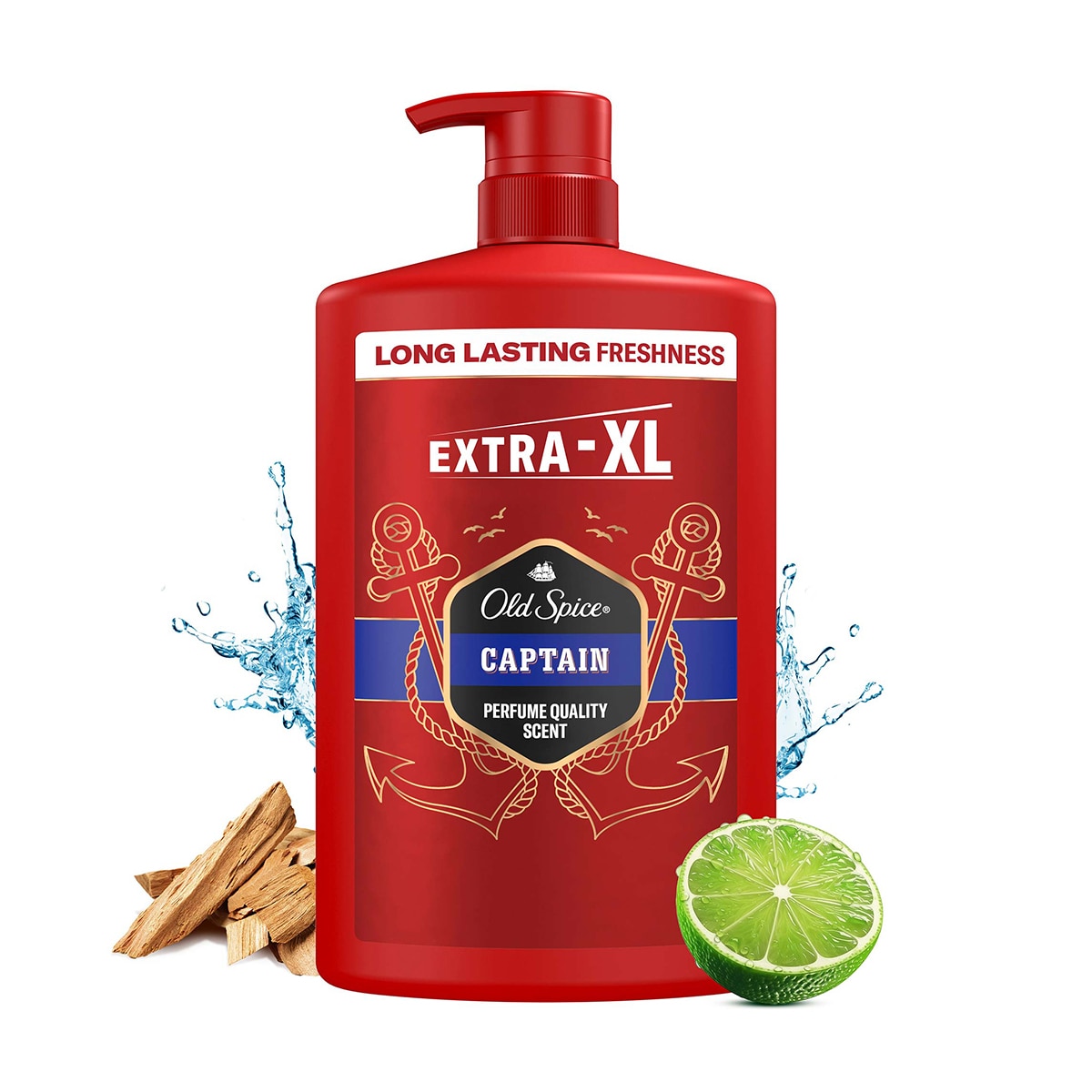  OLD SPICE OLD SPICE Old Spice Captain Erkekler İçin Duş Jeli ve Şampuan 1000 ml Ekstra-XL  1 of 6 