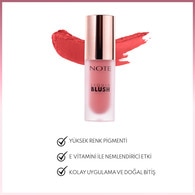 Note Nemlendirici Etkili Işıltılı Likit Allık 20 Coral