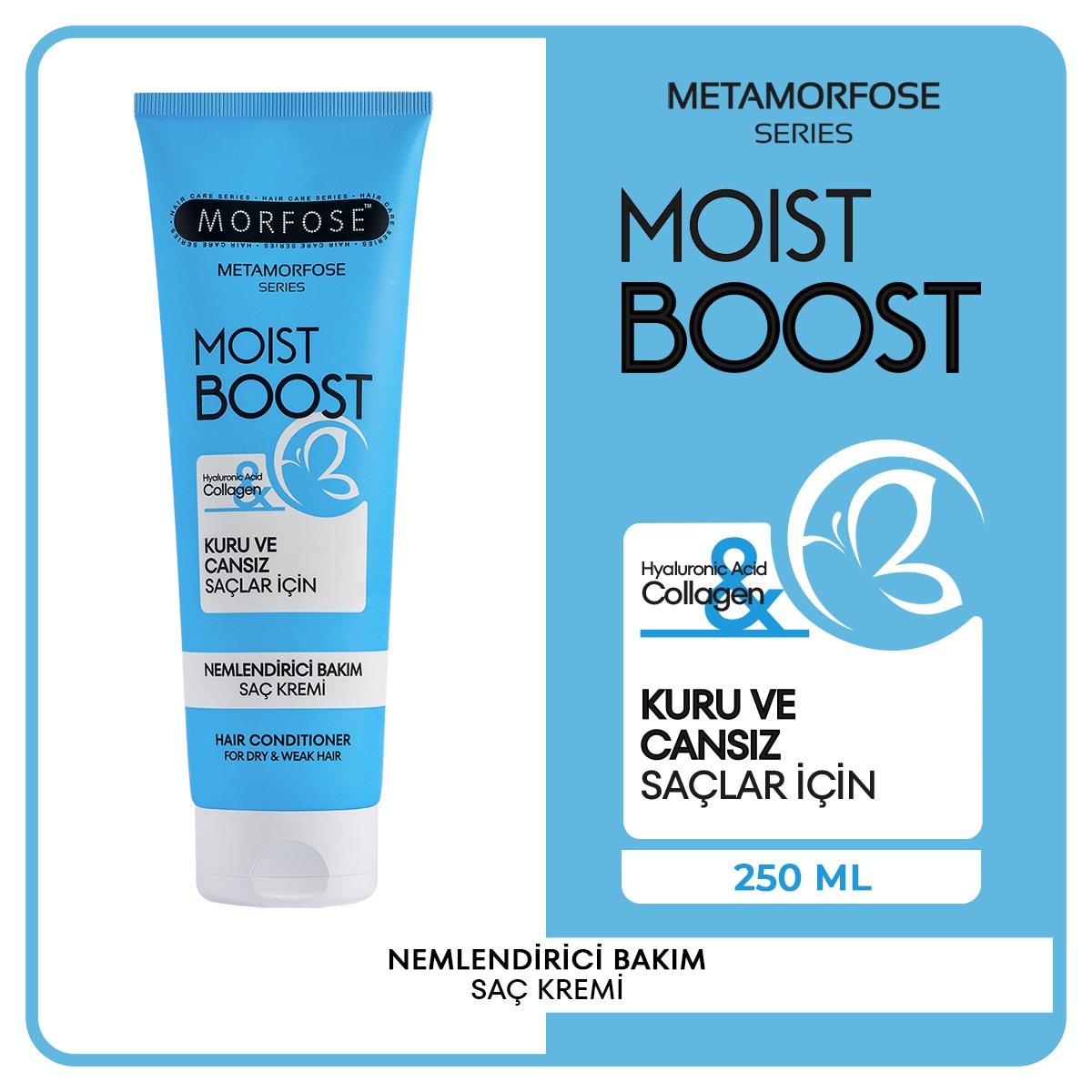 MORFOSE MORFOSE Morfose Metamorfose Nemlendirici Bakım Saç Kremi 250 ml 1 of 7