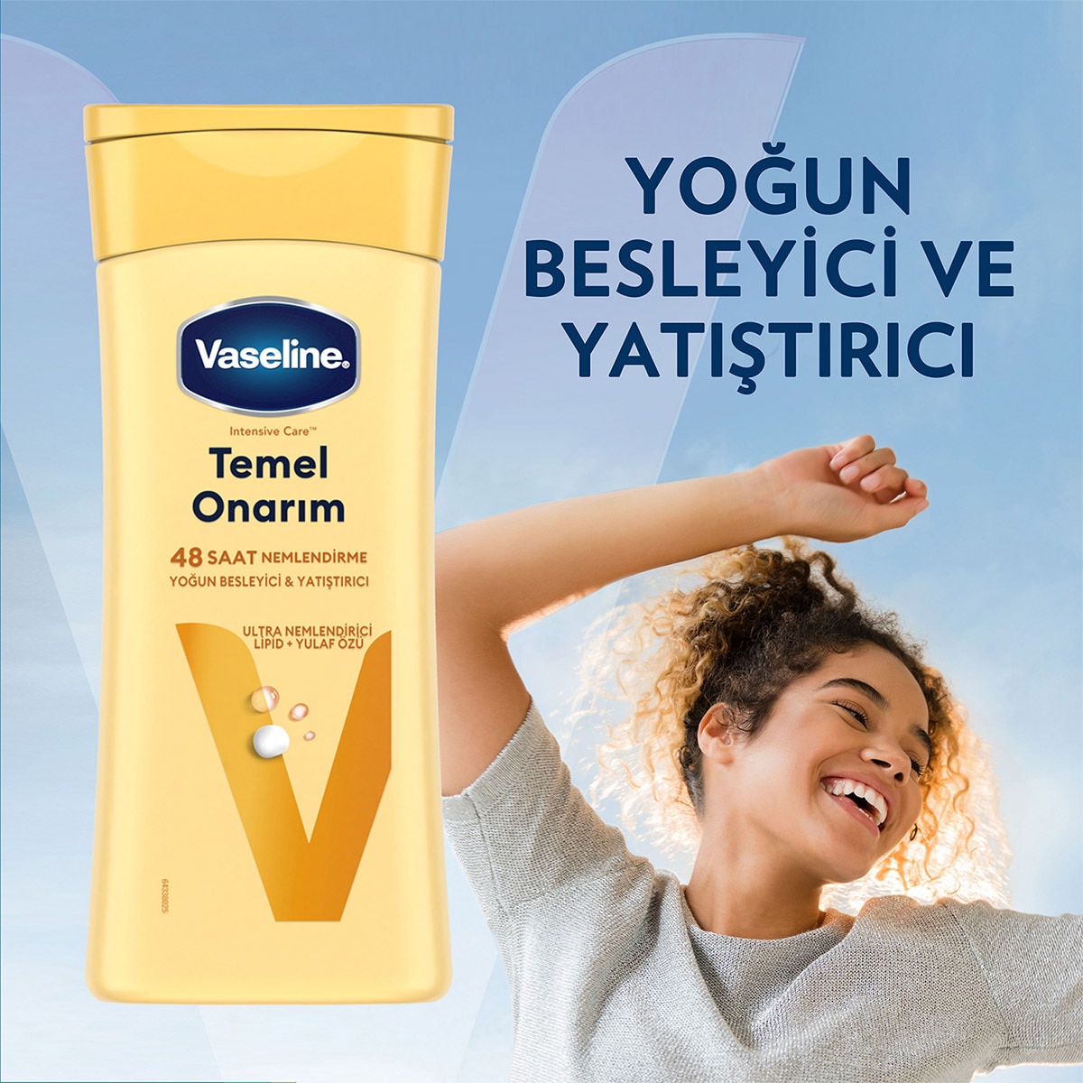  VASELINE VASELINE Vaseline Vücut Losyonu Temel Onarım Kuru Ciltler İçin 200 ml  1 of 10 