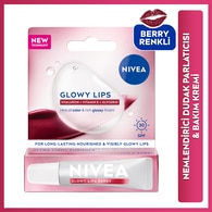  NIVEA LIP CARE NIVEA LIP CARE Nivea SPF30 Glowy Lips Berry Nemlendirici Dudak Parlatıcısı ve Bakım Kremi 10 ml  