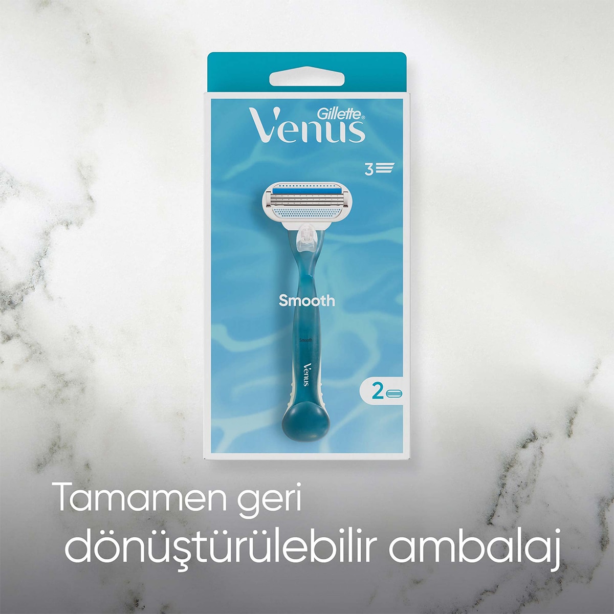  GILLETTE VENUS GILLETTE VENUS Gillette Venus Pembe Kadın Tıraş Makinesi Yedekli  1 of 9 