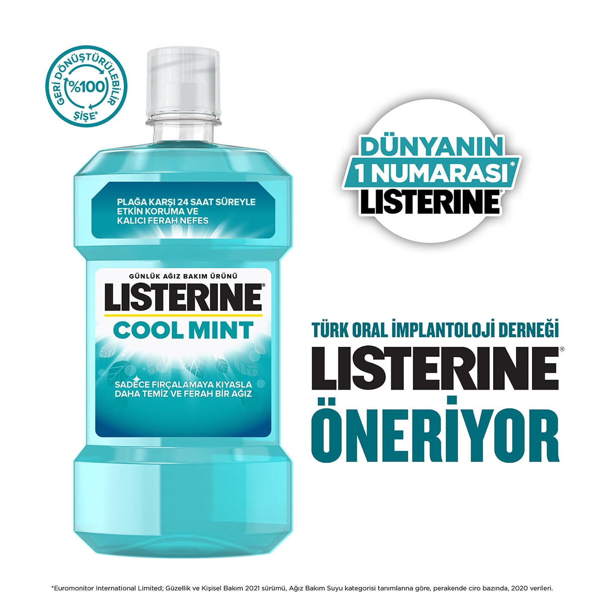  LISTERINE LISTERINE Listerine Cool Mint Ağız Suyu 250 ml  1 of 7 