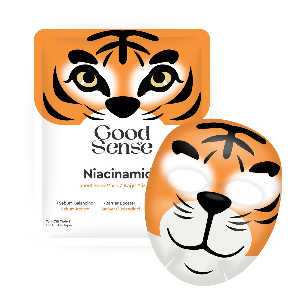  GOOD SENSE GOOD SENSE Good Sense Tiger Niacinamide Kağıt Yüz Maskesi  1 of 2 