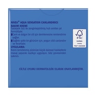 Nivea Aqua Sensation Normal/Karma Ciltler için Canladırıcı Bakım Kremi 50 ml