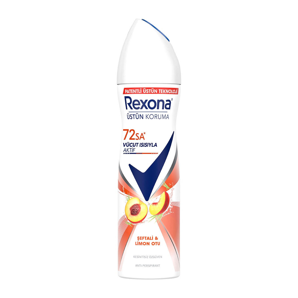  REXONA REXONA Rexona Kadın Sprey Deodorant Şeftali & Limon Otu 72 Saat Kesintisiz Üstün Koruma 150 ml  1 of 9 