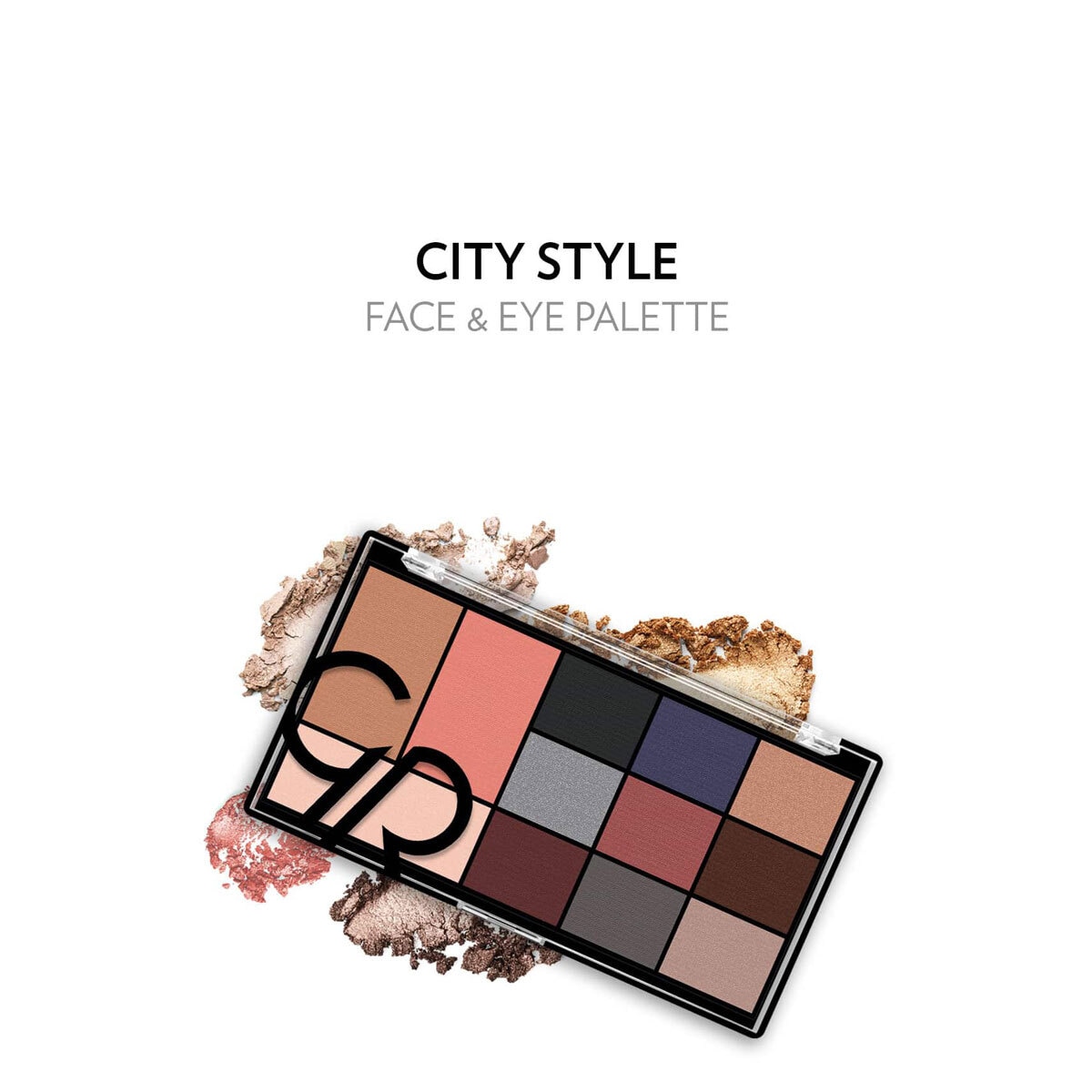  GOLDEN ROSE GOLDEN ROSE Golden Rose City Style Yüz ve Göz Paleti No: 02 Smokey  1 of 4 