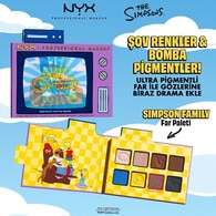 NYX NYX NYX SIMPSONS MANIA PALETTE 01 - RENKLİ FAR PALETİ  1 of 7 