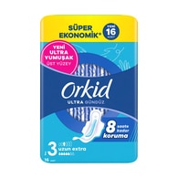Orkid Ultra Ekstra Dörtlü Hijyenik Ped Uzun Ekstra 16'lı
