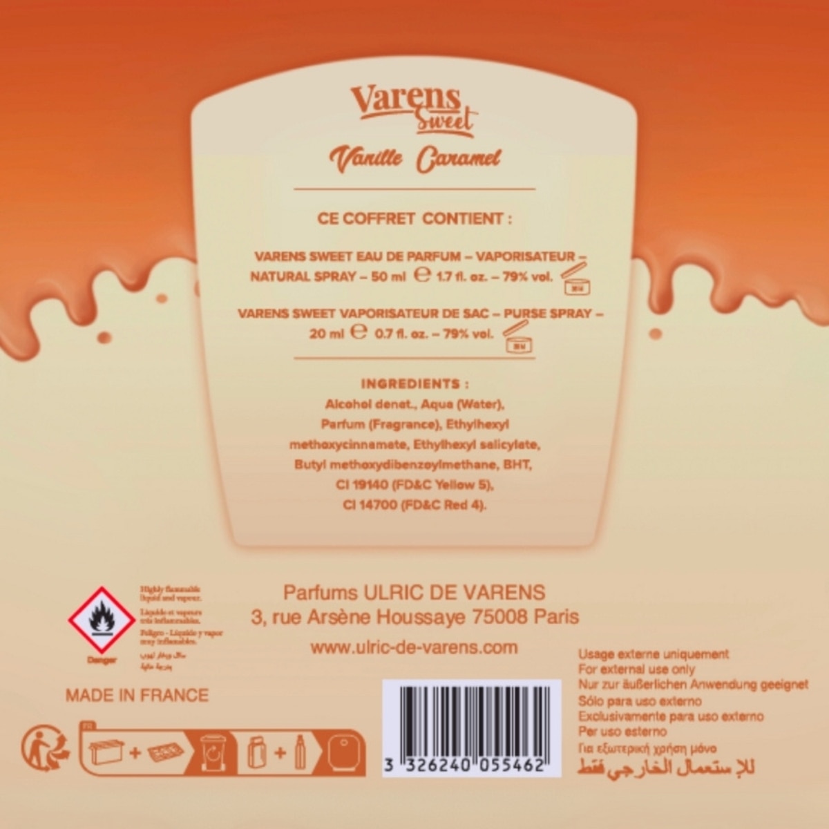  UDV UDV Ulric De Varens Sweet Vanille Caramel Edp 50 ml + 20 ml Set  1 of 3 