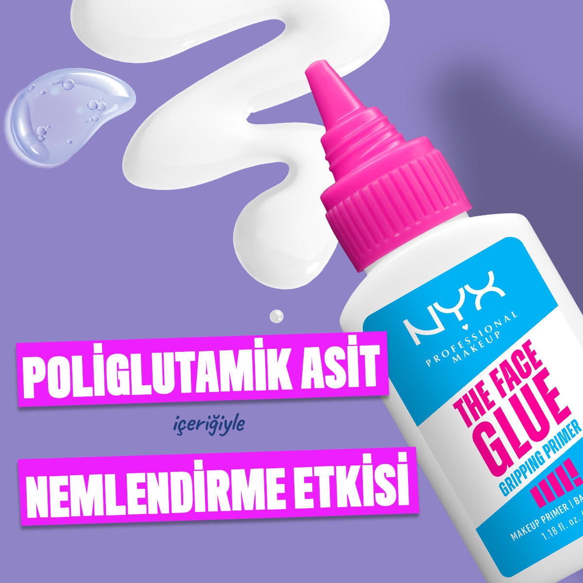 NYX NYX Nyx Professional Makeup Face Glue Makyaj Bazı 1 of 8