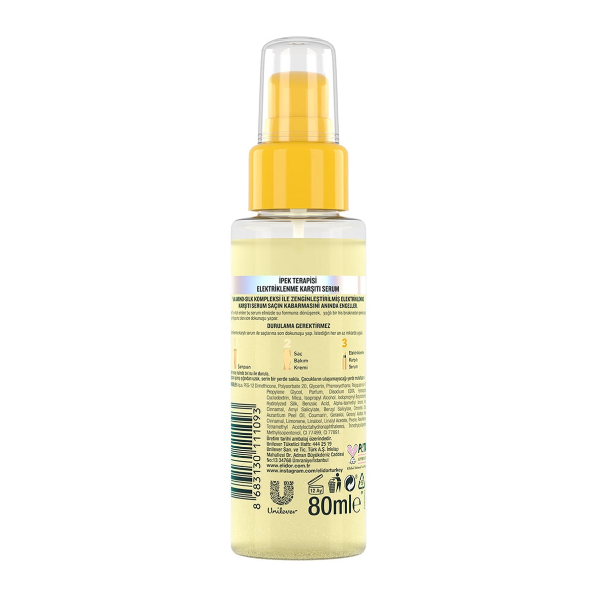 ELİDOR ELİDOR Elidor Serum Elektriklenme Karşıtı İpek Terapi 80 ml 1 of 10