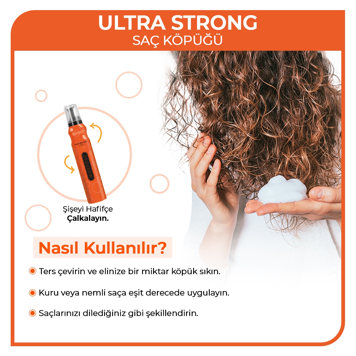 MORFOSE MORFOSE Morfose Ultra Strong Saç Köpüğü 200 ml 1 of 5