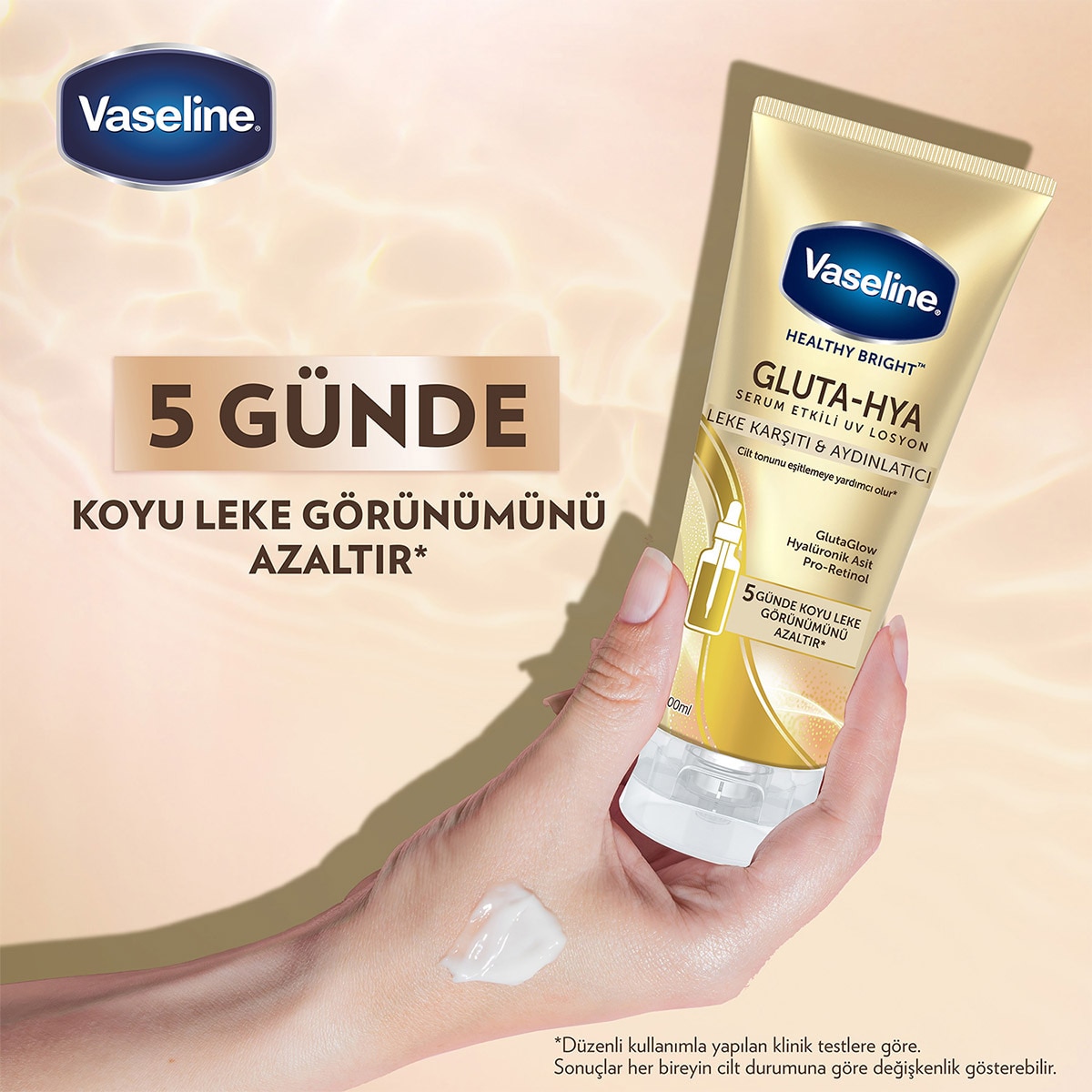  VASELINE VASELINE Vaseline Gluta Hya Serum Etkili UV Losyon Leke Karşıtı ve Aydınlatıcı 200 ml  1 of 10 