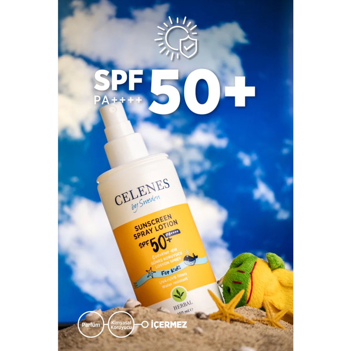 CELENES CELENES SUN Celenes Çocuk Vücut Güneş Koruyucu Losyon SPF50+ PA++++ 150 ml 1 of 4