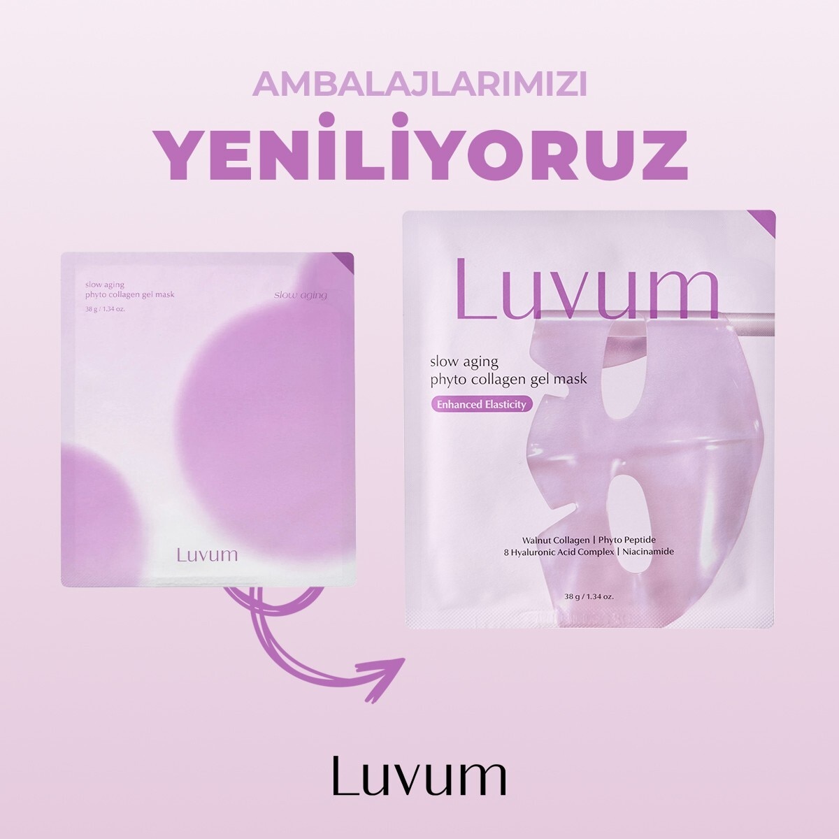 LUVUM LUVUM Luvum Phyto Collagen Şeffaflaşan Jel Maske 38 g 1 of 2