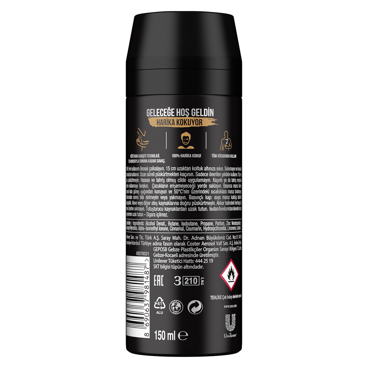 AXE AXE Axe Erkek Deodorant Sprey Leather & Cookies 150 ml 1 of 9