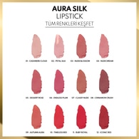  NOTE NOTE Note Lipstick Aura Silk Ruj No: 12  1 of 5 