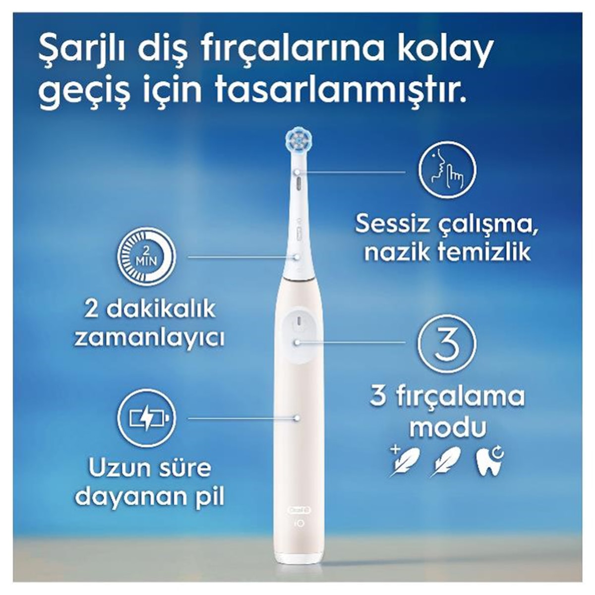  ORAL-B ORAL-B Oral-B iO 2 Şarjlı Diş Fırçası Pembe  1 of 7 