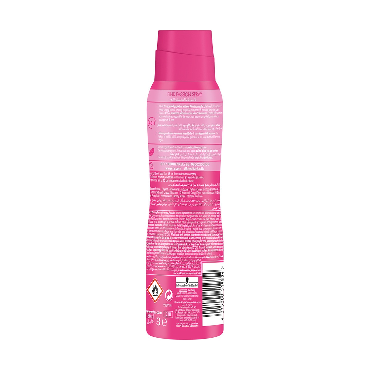 FA FA Fa Pink Passion Kadın Deodorant 150 ml 1 of 3